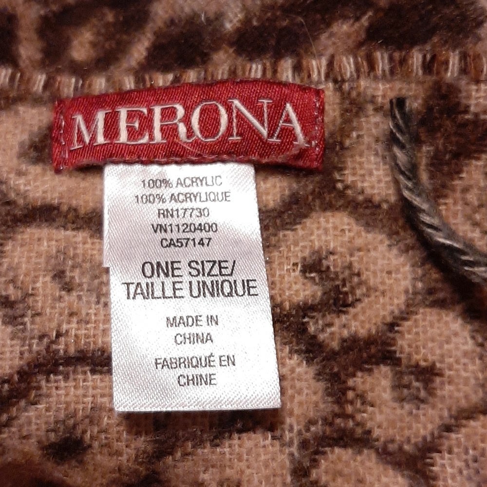 1/2 Price🔻Merona Cheetah Leopard Scarf Unbranded Polar Fleece Cap - Picture 4 of 12